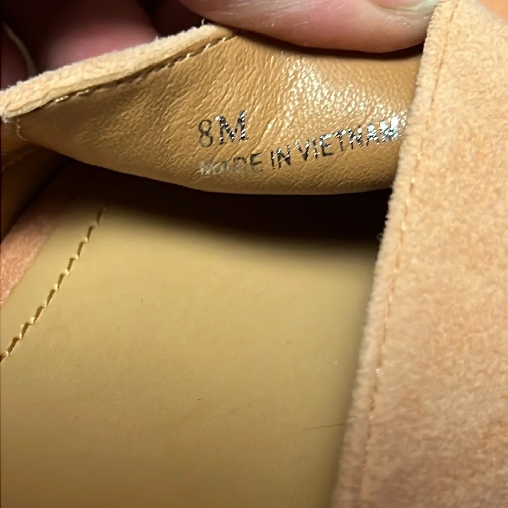 Lisa Vicky Canyon Sun Kid‎ Sue Cork Wedge Platform Strappy Sandals Peach 8M NIB